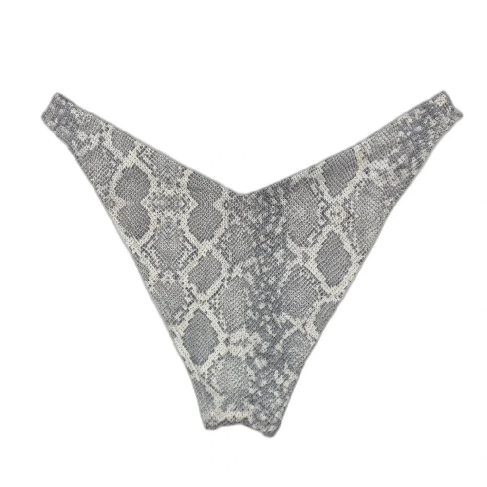NEW Frankies Bikinis Reef Bottoms Python Snake 90s Y2k Maximalist Clean Girl XL